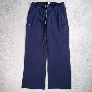FIGS Pants Mens XXL Blue Straight Leg Technical Collection Pockets Drawstring
